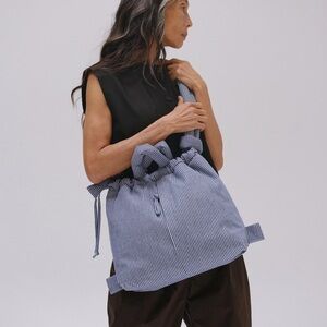 ÖLEND Ona Soft Bag in Cotton Navy Stripe